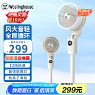 西屋（Westinghouse）空氣循環(huán)扇家用立式遙控落地扇渦輪落地扇循環(huán)對(duì)流3D搖頭電扇輕音低噪大風(fēng)力節(jié)能風(fēng)扇WTH-XH018