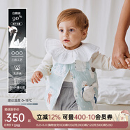 OAK FAMILY兒童羽絨馬甲女童加厚羽絨背心嬰幼兒雙面馬甲 小雪人 【輕盈零壓感】 110 cm