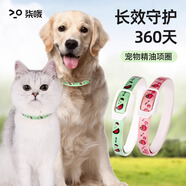 柒哦貓咪項圈貓圈蚊蟲怕怕項圈狗狗怕狗脖圈寵物用品 新升級-紅色【中號 適合8-20斤】