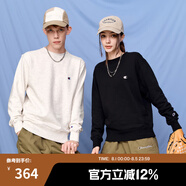 Champion【王俊凱同款】冠軍情侶裝衛(wèi)衣秋季新款棉質(zhì)純色基礎(chǔ)長袖T恤 黑色 XL