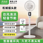 小米有品空氣循環(huán)扇家用落地式輕音節(jié)能電風(fēng)扇臺式桌面小風(fēng)扇節(jié)能省電扇兩用大風(fēng)量風(fēng)扇塔扇空調(diào)扇 (沖量)白色款【機械無搖頭】 高度88cm-扇面24cn-線長1.3米