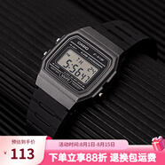 卡西歐手表 時尚簡約復(fù)古小方塊 潮流運動百搭電子表學(xué)生表考試表 F-91WM-1B