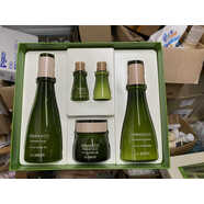 得鮮韓國The Saem得鮮亞麻籽五件套舒緩鎮靜滋潤補水保濕套盒溫和 200ml 亞麻保濕水乳