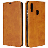 iCoverCase 華為榮耀10青春版手機殼保護套全包防摔皮套男女款  小牛紋強磁【非真皮】黃色+送鋼化膜+數據線(xiàn)