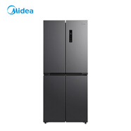 美的（Midea）61厘米薄407升十字對開(kāi)四開(kāi)門(mén)一級雙變頻風(fēng)冷無(wú)霜大容量國家補貼家用電冰箱BCD-407WSPZM(E)