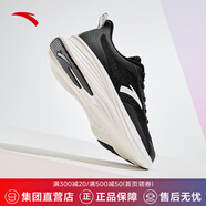 安踏（ANTA）輕質(zhì)丨女鞋運(yùn)動(dòng)鞋網(wǎng)面透氣舒適軟彈跑步鞋女122425541 基礎(chǔ)黑/紙莎白-5 36 5.5 (女36)