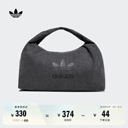adidas「云朵包」牛仔風(fēng)大容量運(yùn)動(dòng)挎包女子阿迪達(dá)斯官方三葉草 黑色 NS