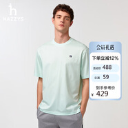 哈吉斯（HAZZYS）男裝 2025夏季PHIZ復(fù)古繡花寬松圓領(lǐng)T恤ASTZE0CBI33