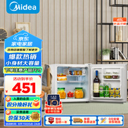 美的（Midea）45升單門(mén)迷你小冰箱租房宿舍辦公室家用冷藏小型電冰箱美妝可用節能安靜運行BC-45M【國家補貼】