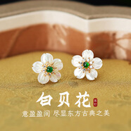 匆匆那年（Congcongnanian）純銀耳釘女新中式國風(fēng)耳環(huán)翡翠耳飾2025年新款輕奢小眾感生日禮物 優(yōu)中選優(yōu)的藍水翡翠-天然級瑩透