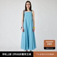 moussy 女裝新款夏日清爽大露背大擺吊帶連衣裙010GSS30-1890 115花紋藍色 S 00001