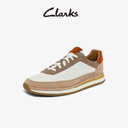 clarksClarks其樂CraftRun Lace男鞋織物時(shí)尚潮流運(yùn)動(dòng)舒適休閑德訓(xùn)鞋男 暗橘色(男款)261671867 39.5