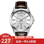 卡西歐（CASIO） 卡西歐(CASIO)手表男士 簡(jiǎn)約商務(wù)男式石英表 MTP-1381L-7A