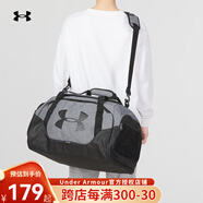 安德瑪（Under Armour）新款男包 訓(xùn)練運(yùn)動(dòng)健身包瑜伽包手提包斜挎包旅行拎包1300213 灰黑色1300213-042 OSFA