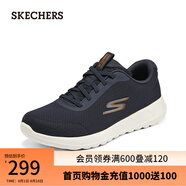 斯凱奇（Skechers）男鞋運動(dòng)跑步緩震輕便鞋厚底鞋216281 海軍藍色/橘色/NVOR 39.5