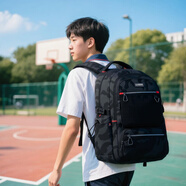 Edison高中生書包大容量初中大學生反光雙肩包旅行背包 K052-5G迷彩黑