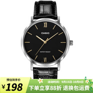 卡西歐手表男 大表盤(pán)休閑簡(jiǎn)約指針?lè )浪搸虅?wù)石英男表 MTP-VT01L-1B