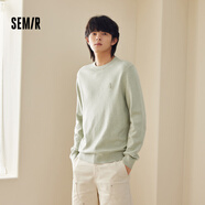 森馬（Semir）森馬針織衫男春時(shí)尚簡約毛衫韓系簡約休閑打底毛衣 E款-綠花色調(diào)00340 L