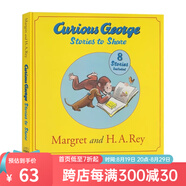 英文原版 Curious George 好奇猴喬治 32個(gè)故事大合輯 汪培珽書(shū)單推薦第3階段 綠山墻 Stories to Share 8個(gè)故事精裝合集 綠山墻圖書(shū)