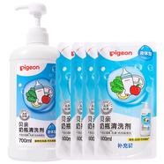 貝親（Pigeon）奶瓶清洗劑嬰兒專(zhuān)用玩具果蔬清洗劑清潔劑洗潔精超值套裝 6.5斤