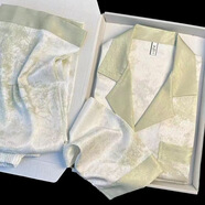 KJ品牌睡衣女冰絲春秋高級感送閨蜜生日禮物家居服高端禮盒裝三件套