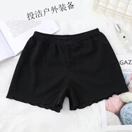 糜嵐（MieLanat）看你馬安全褲 網(wǎng)紅打底褲女生搞笑內褲薄防狗頭褲你看 黑色打底褲 M