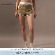 Calvin Klein內(nèi)衣【摩登引力帶】女士本命年ck家居外穿睡褲辣妹運(yùn)動短褲QS5982 LKS-棕櫚綠 S