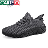 卡帝樂鱷魚（CARTELO）夏季2025新款單層薄款防滑透氣鏤空一腳蹬鞋子男網(wǎng)布運(yùn)動休閑網(wǎng)鞋 灰色 896特l價(jià)品牌斷碼 好穿精正品旗艦 39 標(biāo)準(zhǔn)碼特l價(jià)品牌斷碼