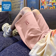 真維斯粉色運動(dòng)短褲夏季2025新款女多巴胺休閑跑步五分中褲X 皮粉_簡(jiǎn)單U_K_前左下 S _【建議80-100斤】
