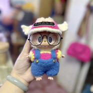 labubu娃衣17cm拉布布搪膠一代玩偶衣服clothes公仔服裝配飾著替 阿拉蕾套裝不含娃有眼鏡