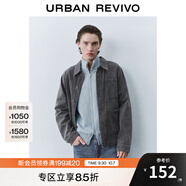 UR2025秋季新款男潮流復(fù)古洗水多口袋裝飾牛仔外套UMM850005 中灰 XL