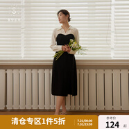 獨(dú)束【束型系列】大碼郁金裙雙版型拼接連衣裙女新款顯瘦氣質(zhì)裙子 梨形-加長(zhǎng) 3XL (尺碼：5)
