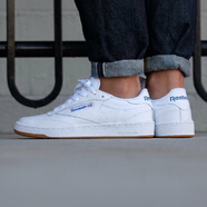 ReebokClub C 85 陳偉霆 男子復(fù)古經(jīng)典休閑小白鞋 AR0456 白蘭 AR0459 43