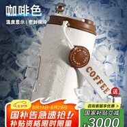 名銳（MINGRUI）水杯男女保溫咖啡杯保冷杯冰霸杯學(xué)生車載刻字定制LOGO畢業(yè)禮物 【316抗菌保冷】咖420ml+2*冰塊