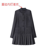 Ollymurs小香風(fēng)時(shí)尚連衣裙打底女2025春秋冬新款百褶裙長(cháng)袖套裝氣質(zhì)馬甲裙 里邊單打底衣 S  90-100斤