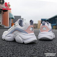 喬丹QIAODAN秋季女鞋運動鞋跑步鞋網(wǎng)面透氣跑鞋旅游鞋學生R 喬丹白/云霧藍-0313B 38