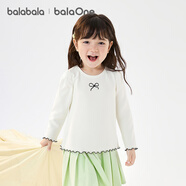巴拉巴拉balaOne女童長袖T恤秋季寶寶打底衫小童內衣秋衣甜美208325169004