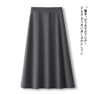 唐謎（TANGMI）垂感傘裙半身裙女秋季2025新款早秋高腰百褶裙中長款a字大擺裙 【中長款】灰色-裙長69CM M 27(95-105斤)