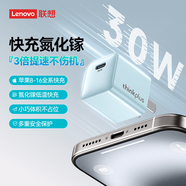 ThinkPlus聯(lián)想氮化鎵蘋果充電器iPhone16/15充電頭PD30W快充Type-C適用蘋果16ProMax15/14/13/iPad手機(jī) 藍(lán)