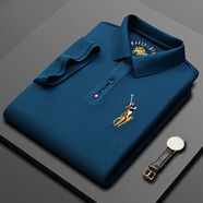 POLO SPORT美國拉夫勞倫保羅短袖polo衫男高檔t恤有領刺繡半袖體恤夏季潮牌 牛仔藍【主圖款】 M 48/170 適合100-125斤