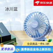 羽博（Yoobao）小風(fēng)扇夾式羽博官方風(fēng)扇宿舍風(fēng)扇yoobao小風(fēng)扇yoobao風(fēng)扇嬰兒車風(fēng)扇桌面風(fēng)扇夾子風(fēng)扇羽博風(fēng) 【冰川藍(lán)】四檔大風(fēng)力臺(tái)式夾式2合1清涼無死角 4000mAh_約22小時(shí)續(xù)航
