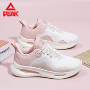 匹克女鞋運動(dòng)鞋夏季新款透氣休閑鞋子女軟底舒適跑鞋減震耐磨運動(dòng)鞋 粉紅/米白 37