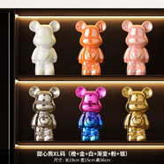詠幻熊擺件客廳電視柜酒柜間裝飾品 小資情調(diào)6格電視柜6件套
