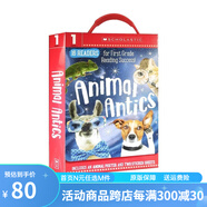 英文原版 學(xué)樂(lè)Scholastic 學(xué)前幼兒園閱讀啟蒙Guided Reader 綠山墻 Animal Antics學(xué)前閱讀啟蒙盒裝 綠山墻圖書