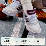 adidas「小鋸齒」D-PAD CLASSIC休閑美高風(fēng)復(fù)古籃球板鞋阿迪達(dá)斯   白色/淺灰/深紅色   41