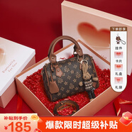 金狐貍（FOXER）女士包包女包大容量單肩斜挎包手提枕頭包輕奢生日禮物送女生女友