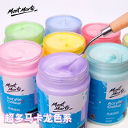 蒙瑪特丙烯顏料套裝手繪涂鴉墻繪t恤diy丙烯畫 【超靚】100ml 馬卡龍18色 CS-MKL18S