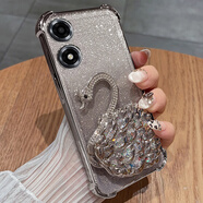 炫浪oppoA2x手機(jī)保護(hù)殼oppoA2m保護(hù)oppo矽膠套A2x鏡頭膜A2m全包防摔opopa透明x5g新款PJS110女生PJU高 【氣質(zhì)銀】自帶鏡頭膜+流沙閃鉆支架 OPPO A2x