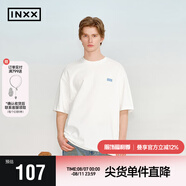 英克斯（inxx）潮牌撞色字母印花短袖T恤飛機圖案上衣情侶XRF2010826 白色 M