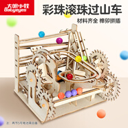 大眼小娃滾珠過(guò)山車(chē)steam科學(xué)小實(shí)驗兒童DIY手工制作玩具男女孩生日禮物